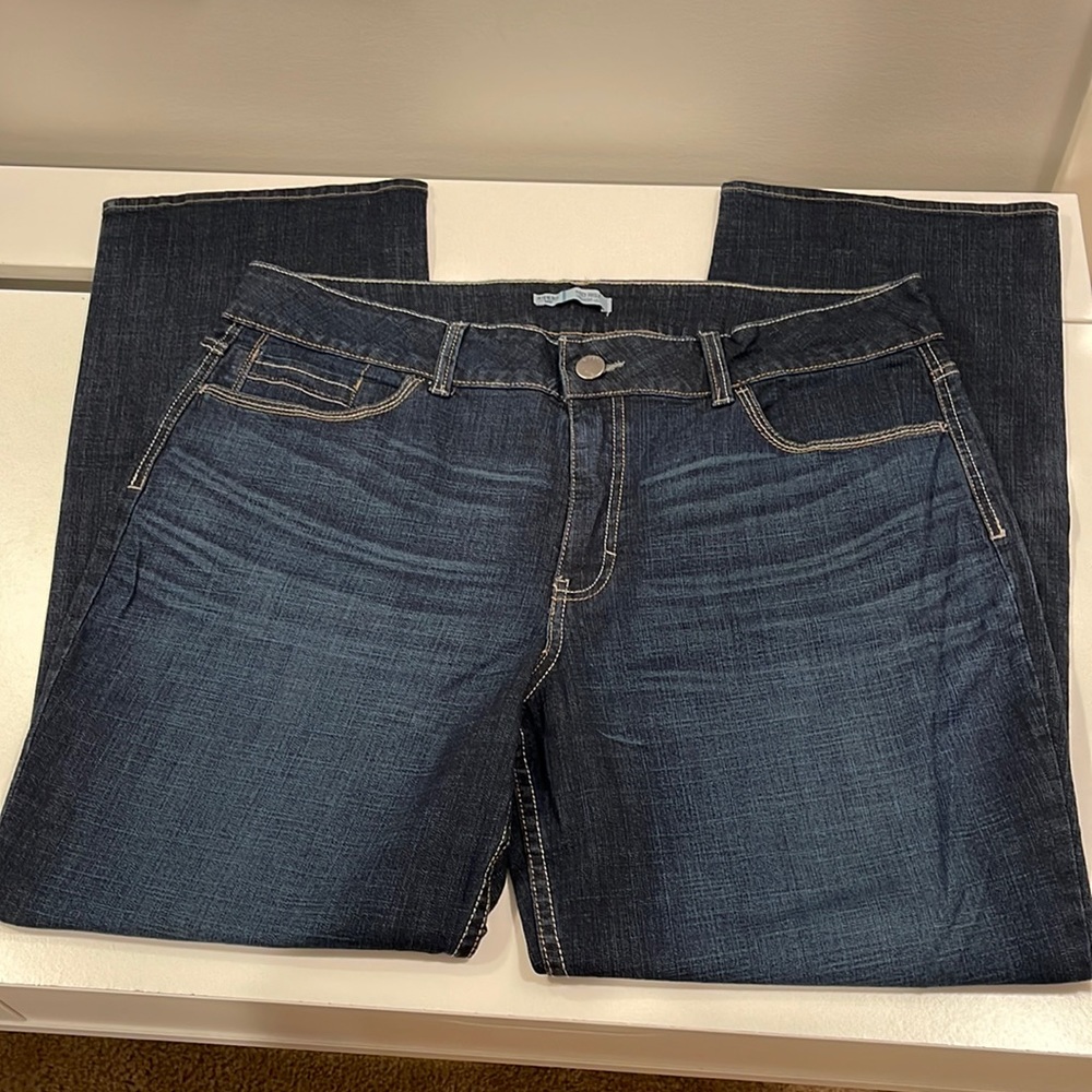 NWT Riders by Lee straight leg dark wash plus size women’s jean size 18 petite